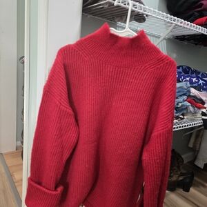 Liz Claiborne Womens Mock Neck Long Sleeve Pullover Sweater